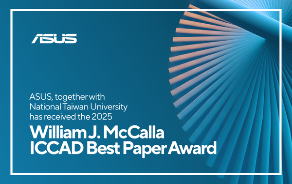 台灣首例！華碩與臺大榮獲EDA頂尖國際會議ICCAD最佳論文獎第一名 